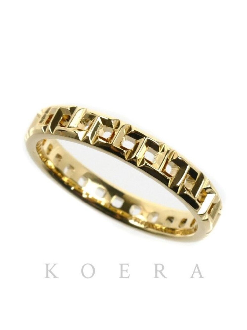 Tiffany & Co 18k Yellow Gold T True Narrow Ring